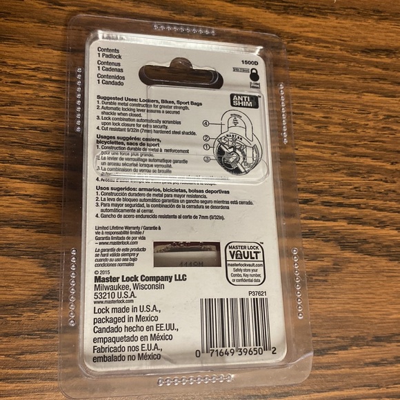 Master Lock New - Picture 2 of 3